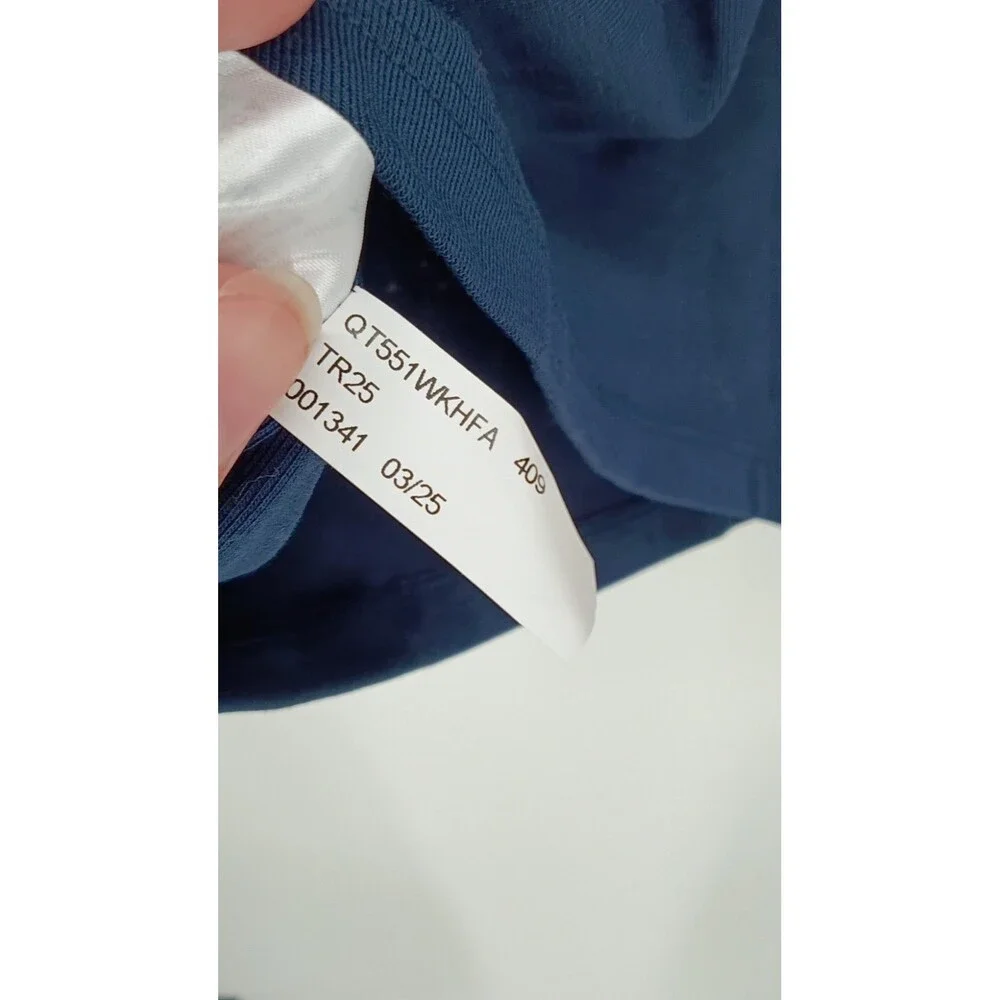 MICHAEL Michael Kors Navy Gold Button Detail Top M | Luxe Minimalist